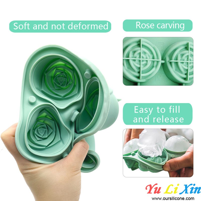 Rose Ice Cube Mold 3D